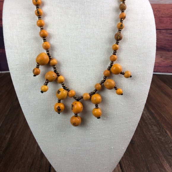 FINAL SALE: Marigold Açaí Chandelier Necklace - Picture 2 of 4